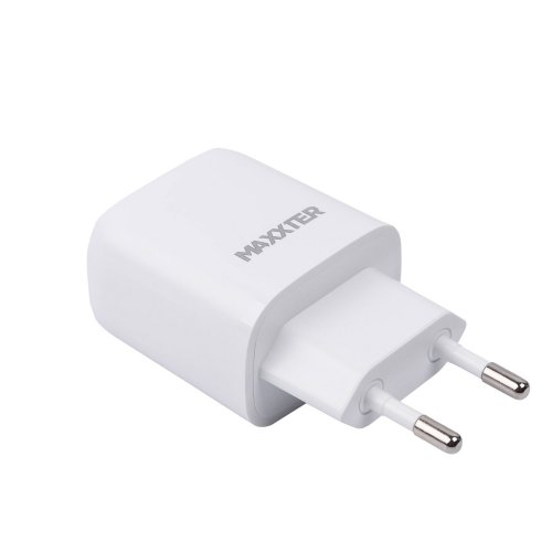 Мережевий зарядний пристрій Maxxter USB Type-C 20W + Cable USB Type-C to Lightning (WC-PD-CtL-01) White купити в Україні | Telemart фото