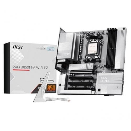 Уценка материнская плата MSI PRO B850M-A WIFI PZ (sAM5, AMD B850) (Следы использования, 916347) купить в Украине | Telemart фото