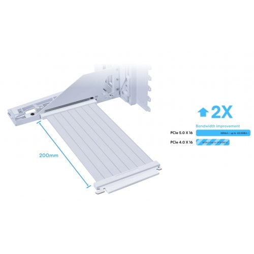 Держатель для видеокарты Lian Li Vertical GPU Bracket Kit PCIe5.0 (G89.VG4-5-V4W.00) White купить в Украине | Telemart фото