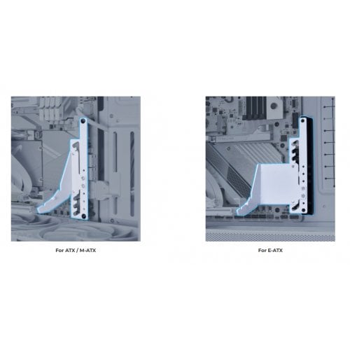 Держатель для видеокарты Lian Li Vertical GPU Bracket Kit PCIe5.0 (G89.VG4-5-V4W.00) White купить в Украине | Telemart фото