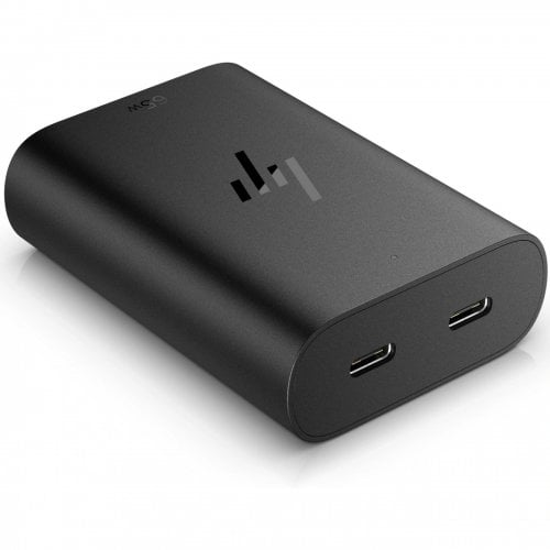 Адаптер питания HP GaN 65W 2 x USB Type-C Adapter (600Q7AA) Black купить в Украине | Telemart фото