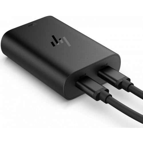 Адаптер питания HP GaN 65W 2 x USB Type-C Adapter (600Q7AA) Black купить в Украине | Telemart фото