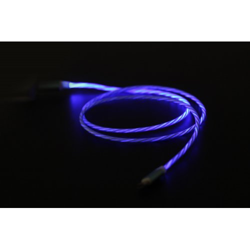 Кабель Cablexpert USB 2.0 to Lightning 10W 1m (CC-USB-8PLED-1M) White/Blue купити в Україні | Telemart фото