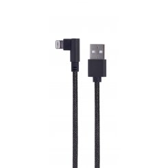 Кабель Cablexpert USB 2.0 to Lightning 2.1A 0.2m (CC-USB2-AMLML-0.2M) Black