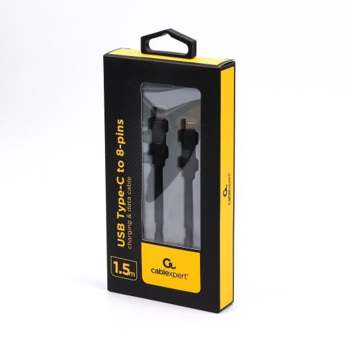 Кабель Cablexpert USB 2.0 Type-C to Lightning 2.1A 1.5m (CC-USB2-CM8PM-1.5M) Black купити в Україні | Telemart фото