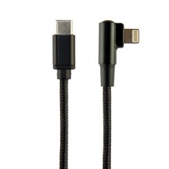 Кабель Cablexpert USB 2.0 Type-C to Lightning 2.1A 0.2m (CC-USB2-CMLML-0.2M) Black