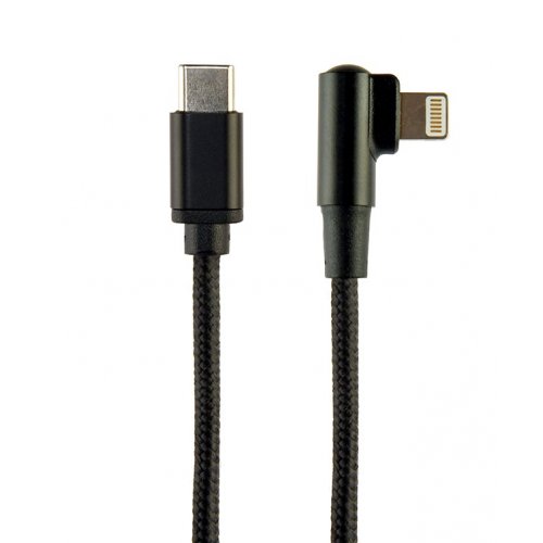 Кабель Cablexpert USB 2.0 Type-C to Lightning 2.1A 0.2m (CC-USB2-CMLML-0.2M) Black купить в Украине | Telemart фото