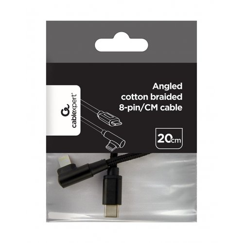 Кабель Cablexpert USB 2.0 Type-C to Lightning 2.1A 0.2m (CC-USB2-CMLML-0.2M) Black купить в Украине | Telemart фото