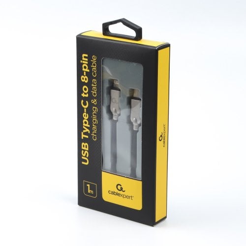 Кабель Cablexpert USB 2.0 Type-C to Lightning 18W 1m (CC-USB2PD18-CM8PM-1M) Black купити в Україні | Telemart фото