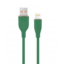Кабель Cablexpert USB 2.0 to Lightning 2.1A 1.5m (CC-USB2S-AM8PM-1.5M-G) Green