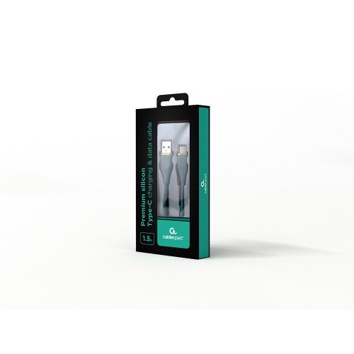 Кабель Cablexpert USB 2.0 to USB Type-C 2.1A 1.5m (CC-USB2S-AMCM-1.5M-G) Green купити в Україні | Telemart фото