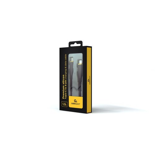 Кабель Cablexpert USB 2.0 Type-C to Lightning 20W 1.5m (CC-USB2S-CM8PM-1.5M-BK) Black купити в Україні | Telemart фото
