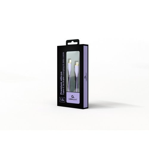 Кабель Cablexpert USB 2.0 Type-C to Lightning 20W 1.5m (CC-USB2S-CM8PM-1.5M-P) Purple купити в Україні | Telemart фото