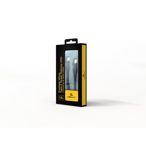 Кабель Cablexpert USB 2.0 Type-C to USB Type-C 60W 1.5m (CC-USB2S-CMCM-1.5M-BK) Black купити в Україні | Telemart фото
