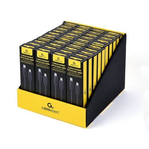 Кабель Cablexpert USB 2.0 Type-C to Lightning 20W 1.8m (CCDB-mUSB2B-CMLM-6) Black купити в Україні | Telemart фото