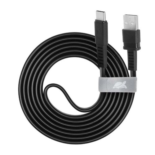 Кабель Rivacase PS6002 USB to USB Type-C 1.2m (PS6002 BK12) Black купить в Украине | Telemart фото