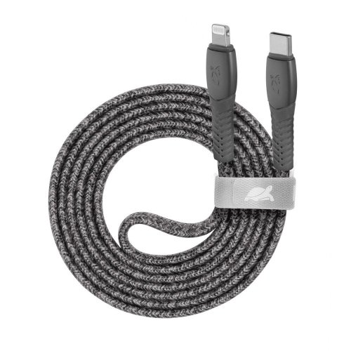 Кабель Rivacase PS6107 USB Type-C to Lightning 3A 1.2m (PS6107 GR12) Grey купить в Украине | Telemart фото