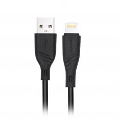 Кабель Maxxter USB 2.0 to Lightning 2.4A 2m (UB-L-USB-02-2m) Black
