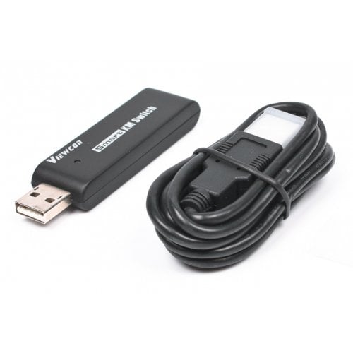 Адаптер Viewcon USB 2.0 to MiniUSB KM Switch 1.5m (VE679) Black купить в Украине | Telemart фото