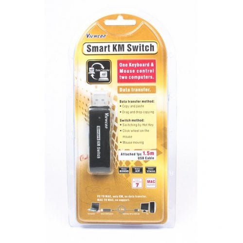 Адаптер Viewcon USB 2.0 to MiniUSB KM Switch 1.5m (VE679) Black купить в Украине | Telemart фото