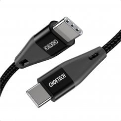 Кабель Choetech USB 2.0 Type-C to USB Type-C 100W 1m (XCC-1008) Black
