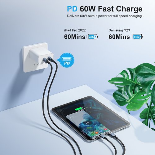 Кабель Choetech USB 2.0 Type-C to USB Type-C 60W 1.2m (XCC-1014-BK) Black купити в Україні | Telemart фото