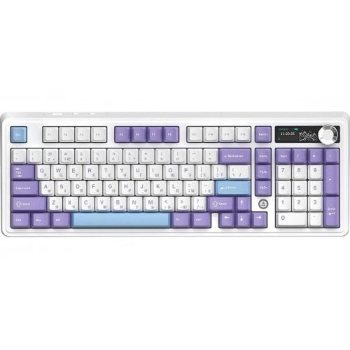 Уценка клавиатура Ajazz AK980 V2 Maillard Switch RGB Wireless (AK980-V2-M-PWB) White (Вскрытая упаковка, 916423) купить в Украине | Telemart фото