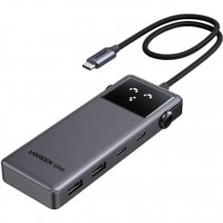 Док-станція Ugreen CM888 Docking Station USB Type-C 6 in 1 (35998) Grey