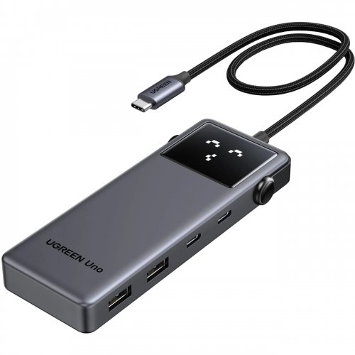 Док-станція Ugreen CM888 Docking Station USB Type-C 6 in 1 (35998) Grey купити в Україні | Telemart фото