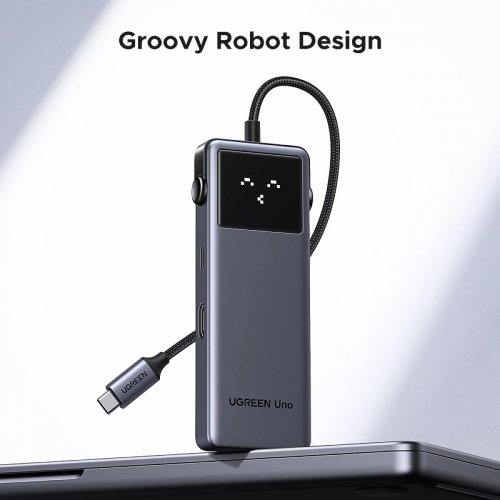 Док-станція Ugreen CM888 Docking Station USB Type-C 6 in 1 (35998) Grey купити в Україні | Telemart фото