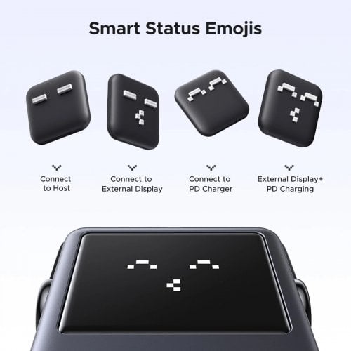 Док-станція Ugreen CM888 Docking Station USB Type-C 6 in 1 (35998) Grey купити в Україні | Telemart фото