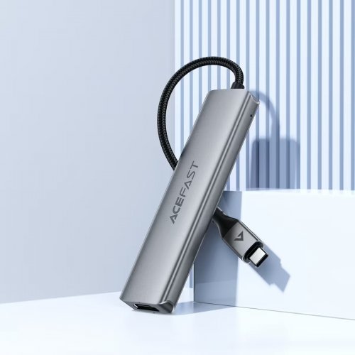Док-станція Acefast J16 Docking Station USB Type-C 5 in 1 (6974316285915) Grey купити в Україні | Telemart фото