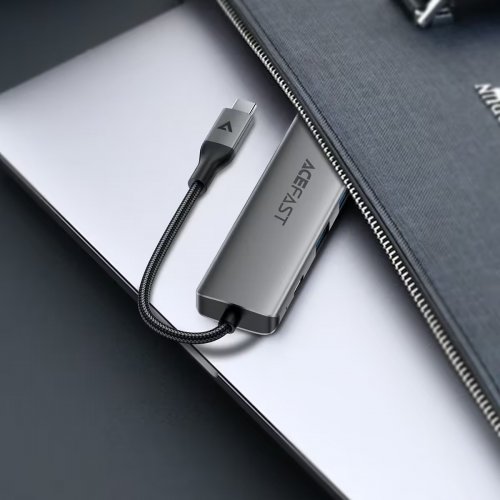 Док-станція Acefast J18 Docking Station USB Type-C 6 in 1 (6974316285939) Grey купити в Україні | Telemart фото