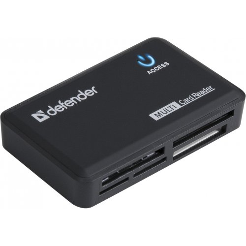 Кардридер Defender Optimus Cardreader USB 2.0 6 in 1 (83501) Black купить в Украине | Telemart фото