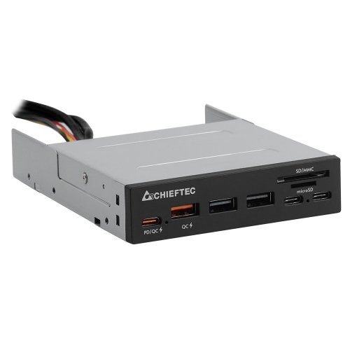 Кардридер CHIEFTEC Cardreader USB 3.2 8 in 1 (CRD-908H) Black купить в Украине | Telemart фото