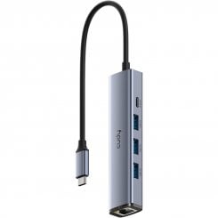 USB-хаб Cudy UH605 USB Type-C 5 in 1 Grey