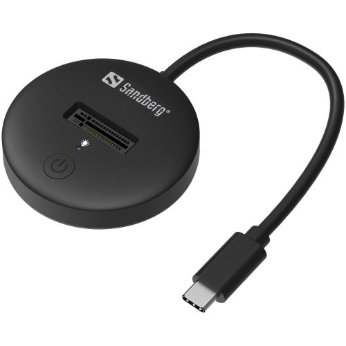 Док-станція Sandberg Docking Station for M.2 SSD USB Type-C (136-47) Black купити в Україні | Telemart фото