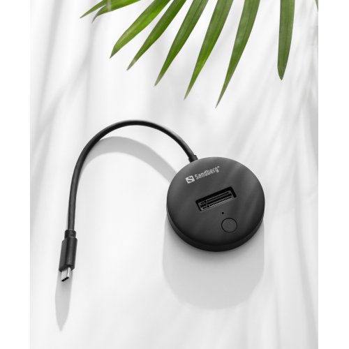 Док-станція Sandberg Docking Station for M.2 SSD USB Type-C (136-47) Black купити в Україні | Telemart фото