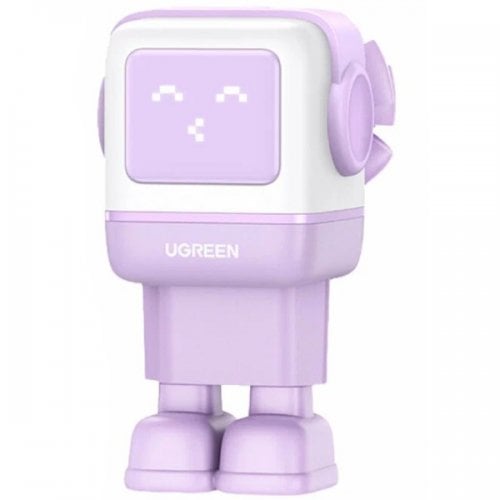 Сетевое зарядное устройство Ugreen CD361 Robot GaN USB + 2 x USB Type-C 65W (35291) Purple купить в Украине | Telemart фото