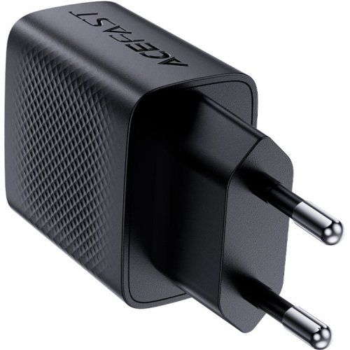 Мережевий зарядний пристрій Acefast A82 GaN USB Type-C 20W + Cable USB Type-C (6974316280057) Black купити в Україні | Telemart фото