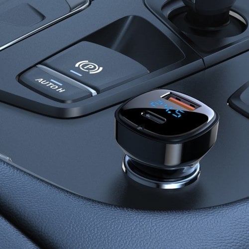Автомобильное зарядное устройство Acefast B4 USB + USB Type-C 66W (6974316280392) Black купить в Украине | Telemart фото