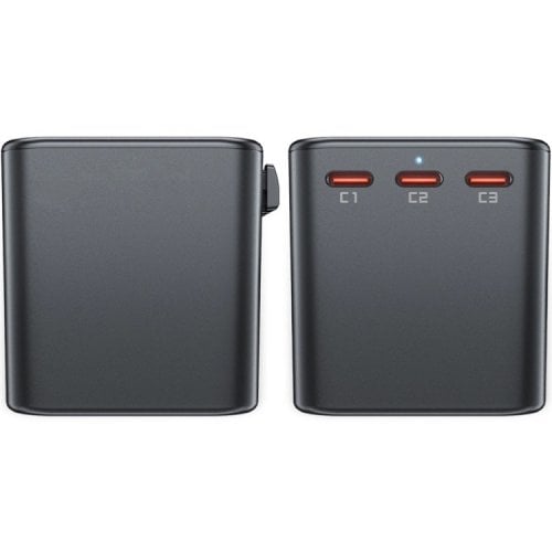 Мережевий зарядний пристрій Acefast Z1 GaN 2 x USB + 3 x USB Type-C 75W (6974316282495) Gray купити в Україні | Telemart фото