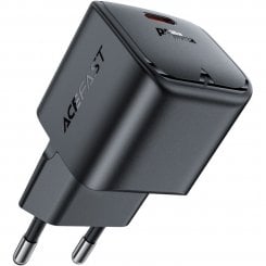Мережевий зарядний пристрій Acefast A77 mini GaN USB Type-C 30W (6974316282662) Black