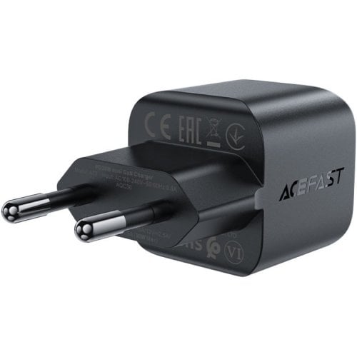 Мережевий зарядний пристрій Acefast A77 mini GaN USB Type-C 30W (6974316282662) Black купити в Україні | Telemart фото