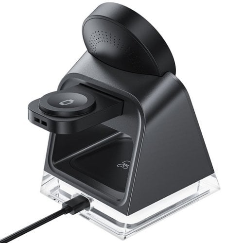 Бездротовий зарядний пристрій Acefast E17 3 in 1 Wireless 15W (6974316282815) Gray купити в Україні | Telemart фото
