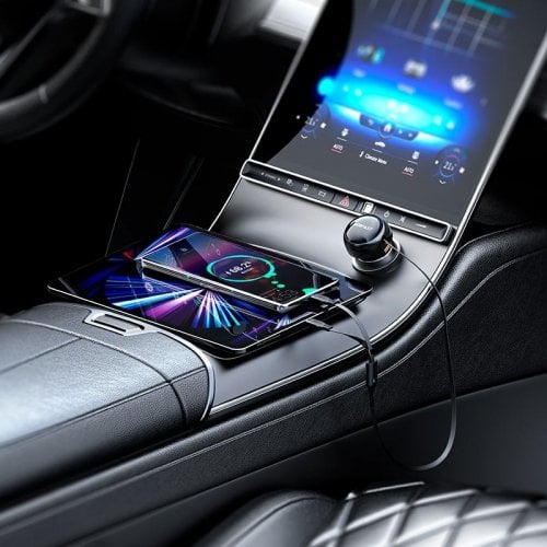 Автомобільний зарядний пристрій Acefast B13 USB + 2 x USB Type-C 53W (6974316282921) Black купити в Україні | Telemart фото