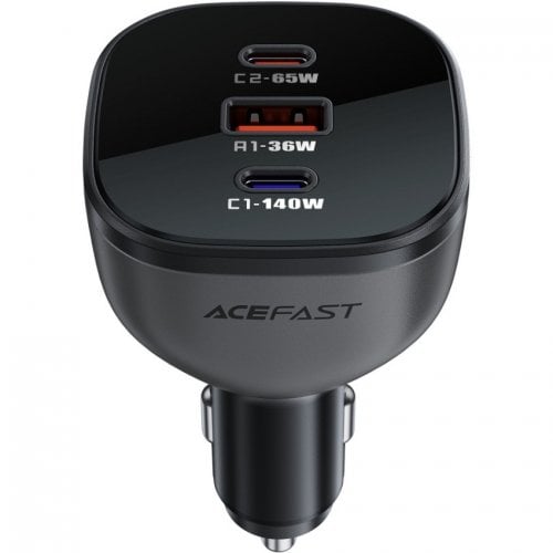 Автомобильное зарядное устройство Acefast B14 USB + 2 x USB Type-C 165W (6974316282938) Gray купить в Украине | Telemart фото