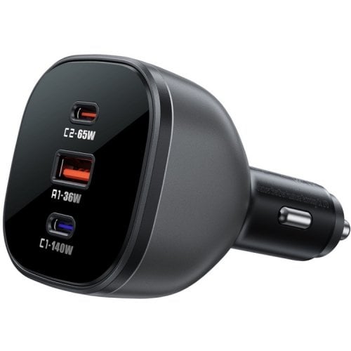 Автомобильное зарядное устройство Acefast B14 USB + 2 x USB Type-C 165W (6974316282938) Gray купить в Украине | Telemart фото