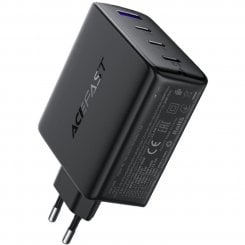 Мережевий зарядний пристрій Acefast A94 GaN USB + 3 x USB Type-C 100W (6974316283133) Black