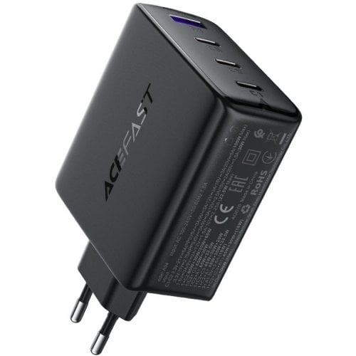Мережевий зарядний пристрій Acefast A94 GaN USB + 3 x USB Type-C 100W (6974316283133) Black купити в Україні | Telemart фото